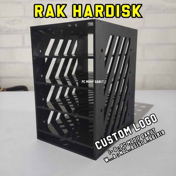 Gambar CUSTOM Stand Hardisk /SSD Multiple Rak Tempat HDD Laptop Dock Bracket - 3 susun , hardisk 3,5inch dari NGR PC MODIFIKASI GARUT undefined Tokopedia