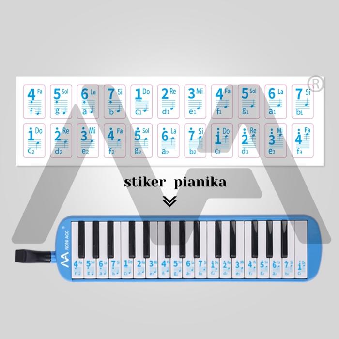 Gambar Sticker Not pianika polos NONI ACC 2Set bisa pilih warna - Biru dari noni acc_NEW undefined Tokopedia