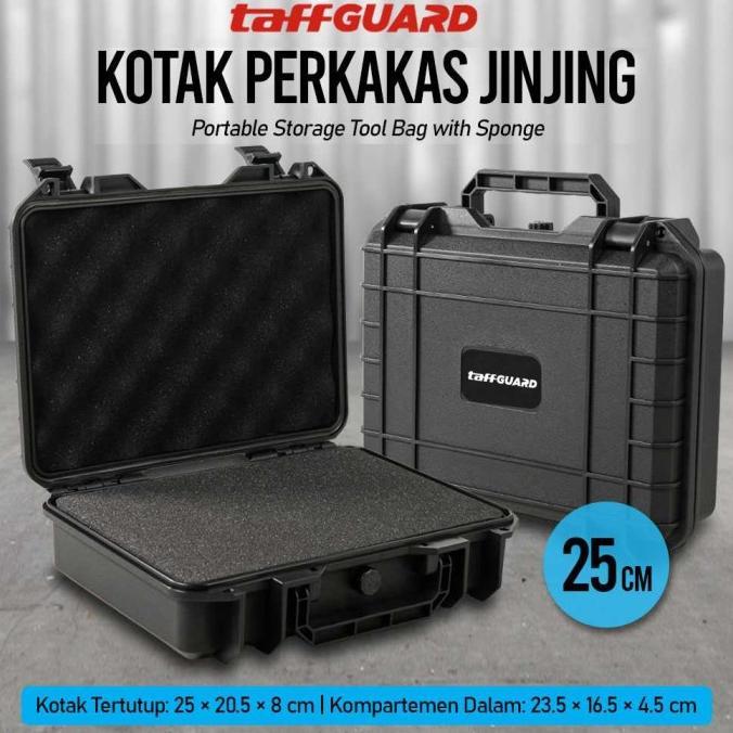 Gambar Kotak Perkakas TaffGUARD Jinjing Portable Storage Tool Bag with Spons - Hitam, 25cm dari saktistore55 undefined Tokopedia