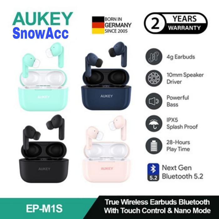 Promo AUKEY TWS Bluetooth True Wireless Earphone IPX5 4G Earbuds