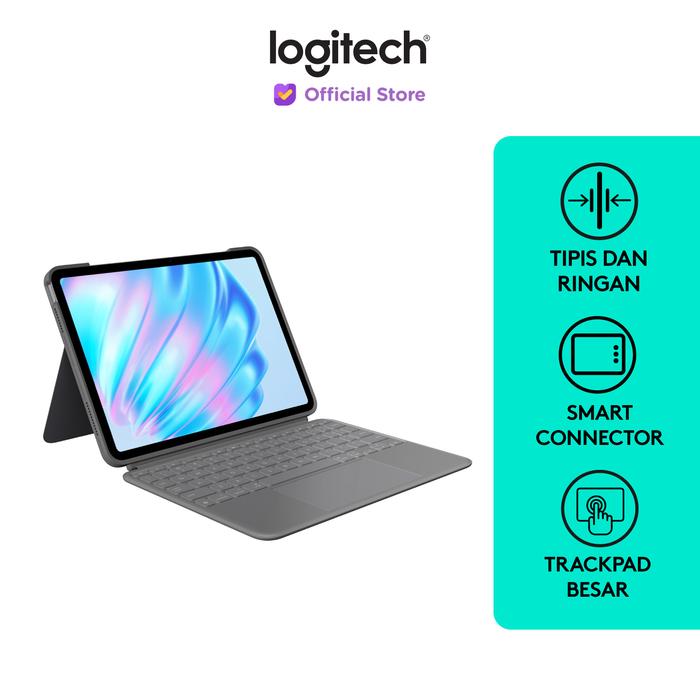 Gambar Logitech Combo Touch Keyboard Case untuk iPad Air 11 inch (M2 & M3) dan iPad Air Gen ke-4 & ke-5 (2020, 2022) dari Logitech Official Store undefined Tokopedia