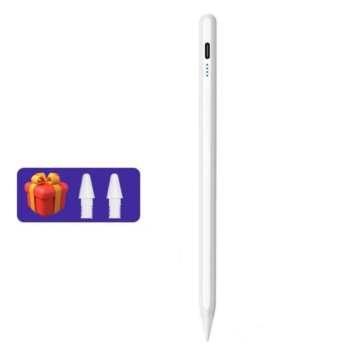 Gambar Stylus Pen iPad Gen 6 7 8 9 10 Pencil Palm Rejection Touch Magnetic - Putih dari TokoCasingCover undefined Tokopedia