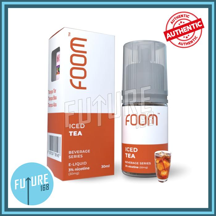 Gambar FOOM Liquid Teh Series 30ml 30mg Ice Tea, Lemon Tea, Peach Tea, Lychee - ICED TEA dari Future168 undefined Tokopedia