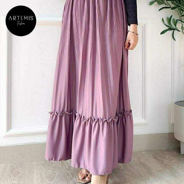 Gambar Artemis Fashion - FLARA SYAKIRA rok plisket - syakira ipurple dari artemis_fashion undefined Tokopedia