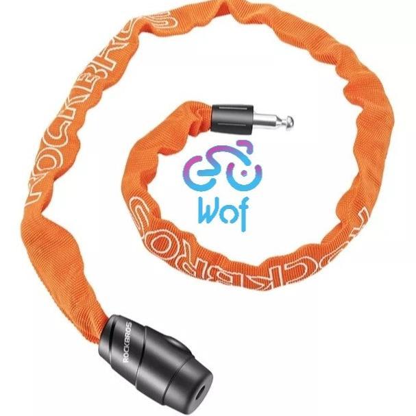 Gambar ROCKBROS 702 GEMBOK KUNCI SEPEDA MOTOR BIKE KEY LOCK 3230001 3230 BIKE LOCK DURABLE ANTI-THEFT MOTORCYLE ZINC ALLOY CHAIN LOCK WEAR RESISTANT ELECTRIC BIKE PASSWORD LOCK BIKE ACCESSORIES - Orange dari BOSS_OUTDOOR undefined Tokopedia