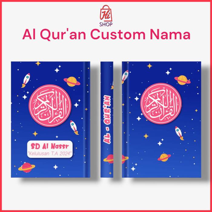 Gambar Al Quran Terjemah & Latin Terlengkap Custom Nama Aesthetic Hard Cover - AA-005, A6 Terjemah dari Hi-Shop.1 undefined Tokopedia