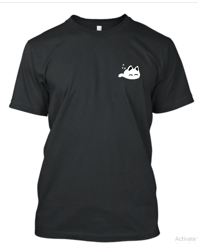 Gambar KAOS PRIA PREMIUM NEW STATES APPAREL DESAIN SIMPLE LOGO KUCING / KAOS DISTRO 30'S - Hitam, L dari Imajins undefined Tokopedia