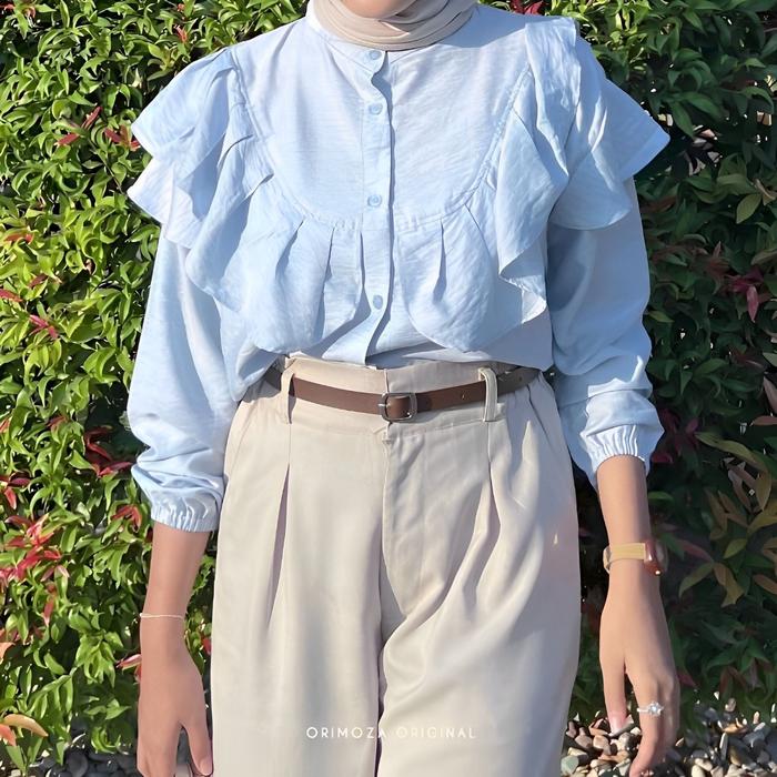 baju ruffle top
