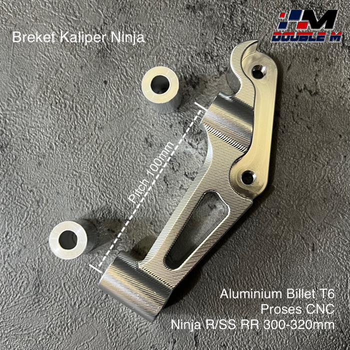 Gambar Kaliper 4P Nissin Twin Africa Plus Breket Ninja R RR SS 150 - Breket Ninja dari Double M Motoparts undefined Tokopedia