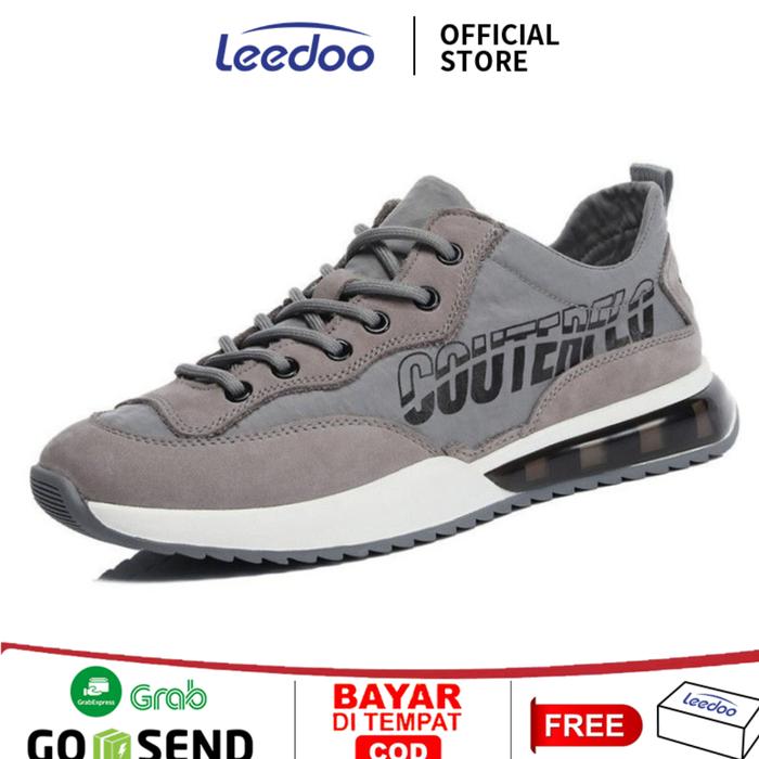 Gambar Leedoo Sepatu Sneakers Pria Seaptu Olaraga Running Sepatu Jalan MR507 - Abu-abu, 40 dari Leedoo undefined Tokopedia