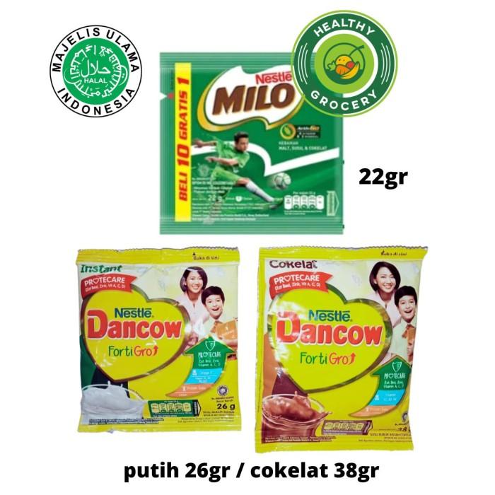 Gambar Susu Putih / Minuman Susu Coklat / Susu Milo ACTIV GO / Susu Dancow FortiGro / Susu Bubuk Instan / Nestle DANCOW / Susu Bubuk Anak Sekolah - Dancow Putih, Sachet dari Rafa Super Mart undefined Tokopedia