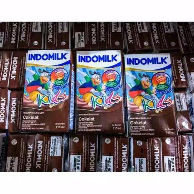 Gambar Susu Indomilk Kids Uht Coklat | Stroberi | Vanila | Full Cream 115 Ml Isi 40 Pcs /Dus - Coklat dari RyryStoree undefined Tokopedia