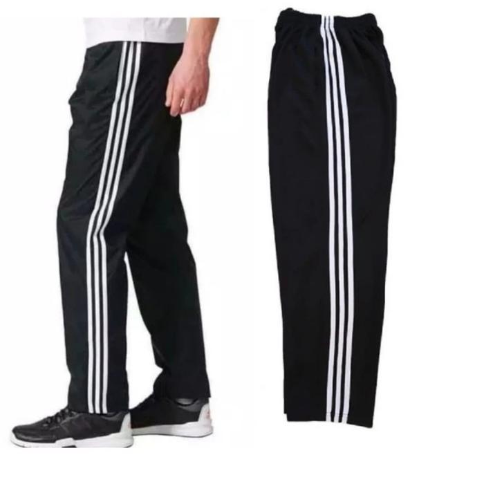 Gambar CELANA TRAINING PANJANG LIST 3 PRIA WANITA - Grey list putih dari zona.kaos undefined Tokopedia