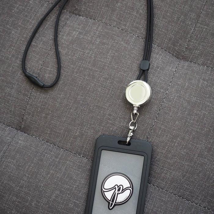 Gambar Miniyo lanyard retractable yoyo id card 2sisi cardholder Paracordistic - Hitam dari Paracordistic undefined Tokopedia