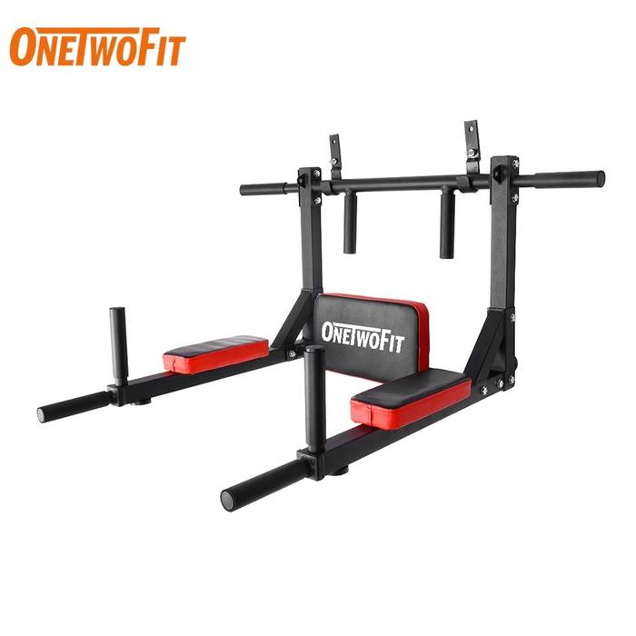 Gambar OneTwoFit Multifunctional Wall Mounted Pull Up Bar/Chin Up bar Fitness Rack Training Equipment Heavy dari Jigen Official undefined Tokopedia