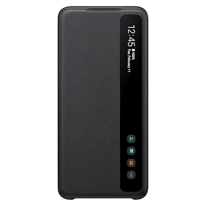 Gambar Samsung Galaxy S20 Plus Original Clear View Smart Flip Cover Casing - Hitam dari Laku8pedia undefined Tokopedia