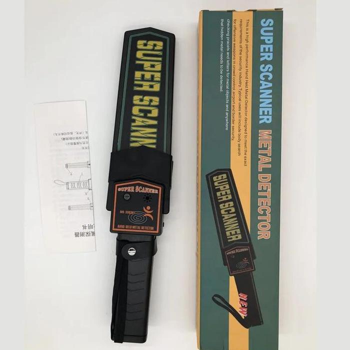 Gambar Portable Metal Detector Super Scanner Alat Deteksi Logam Sajam Check Security Sekuriti Hotel Bandara Gedung Tongkat Pemindai Keamanan Satpam Gp Pointer Bukan Merk Garret Detektor Logam Metal Body Checker Terlaris - Super scanner, Metal detector dari junicelulercell undefined Tokopedia