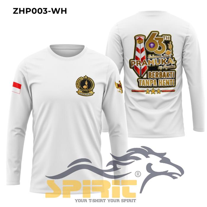 Gambar Kaos Pramuka Lengan Panjang Pria Wanita Baju Lapangan Pramuka nasional 14 Agustus Pembina Jumbo - Putih, XXL dari Kaos Pria T-Shirt Man Distro undefined Tokopedia