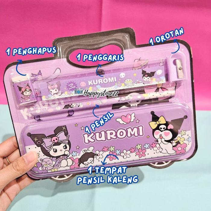 Gambar ATK Lengkap Anak/ 1 set atk anak lengkap sanrio/ ATK Sanrio Lucu/ Atk Lucu - Koper Kuromi dari DEPINGPING undefined Tokopedia
