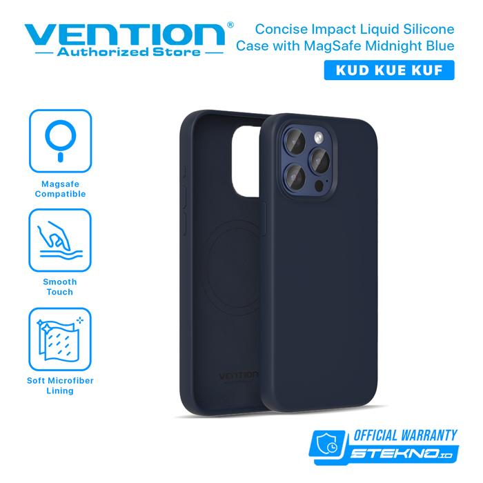 Gambar Vention Casing iPhone 13 Mini Pro Max Magnetic Magsafe Liquid Silicone Case - Blue, iPhone13 ProMax dari Vention Authorized Store undefined Tokopedia