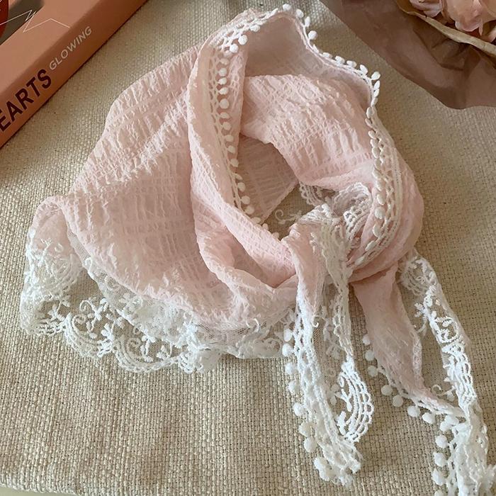 Gambar Bando Wanita Aesthetic Raw Lace Korean HeadBand Korean - Pink dari Kidswonderland831 undefined Tokopedia