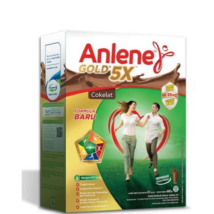 Gambar Anlene Gold 5X Susu Bubuk Dewasa Rasa Vanila & Coklat 885G - Coklat 885g dari Serbaserbi Adastore undefined 5 Tokopedia