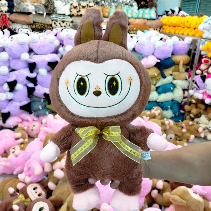 Gambar Boneka Labubu the monster exciting macaron size L - coklat tua dari Rumah Boneka Imut undefined Tokopedia