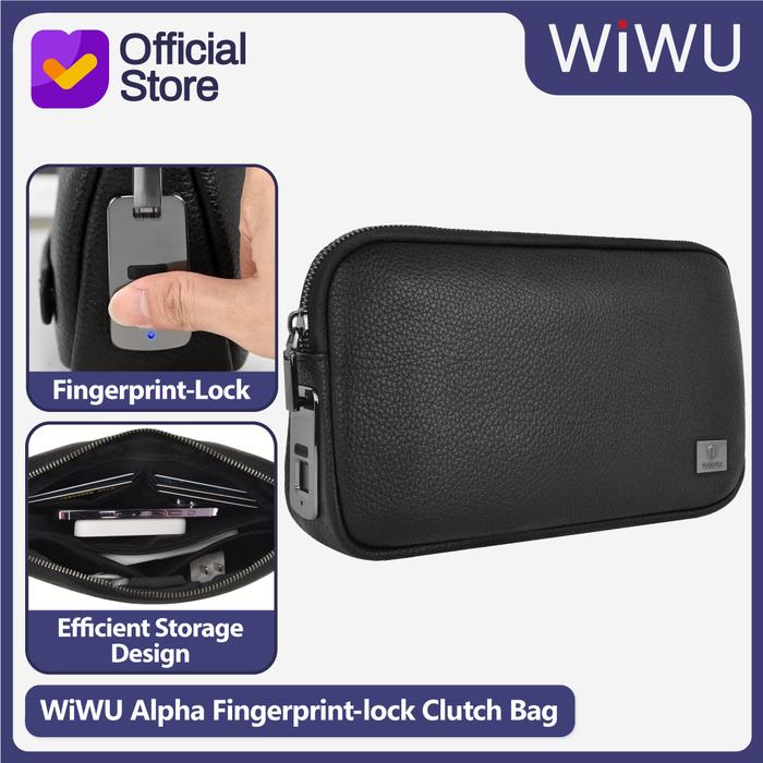 Gambar Clutch Bag WiWU Alpha Fingerprint Lock Anti-Theft Accessories Gadget dari WiWU Official undefined Tokopedia