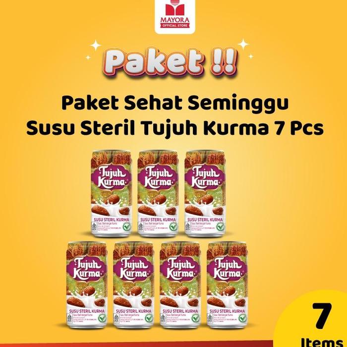 Gambar Paket Sehat Seminggu Susu Steril Tujuh Kurma 7 Pcs - Tujuh Kurma dari Geraipinkanleora undefined Tokopedia