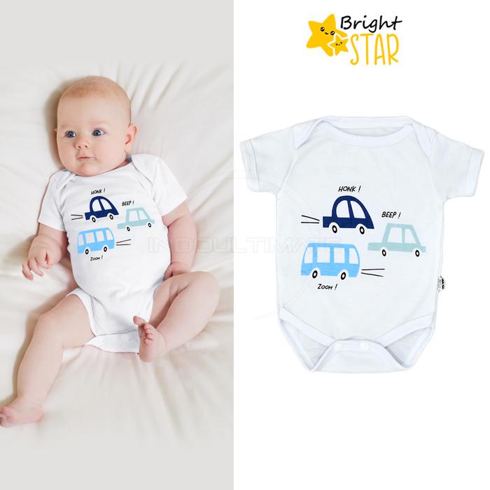 Gambar Jumpsuit Bayi BCS-178 Jumper Bayi Baru Lahir 3-6 Bulan Set Baju Bayi - CAR, ML dari indobaby store undefined Tokopedia