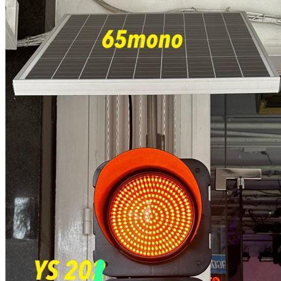 Gambar lampu traffic trafic light led warning light panel surya solar cel cel - 1 Mata 20 CM dari NYC LED undefined Tokopedia