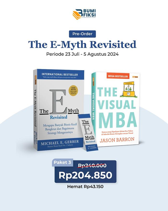 Gambar PRE ORDER - Buku Bisnis - The E-Myth Revisited - Michel E Gerber - Rene Turos - Bumifiksi - PAKET 3 dari BumifiksiJogjakarta undefined Tokopedia