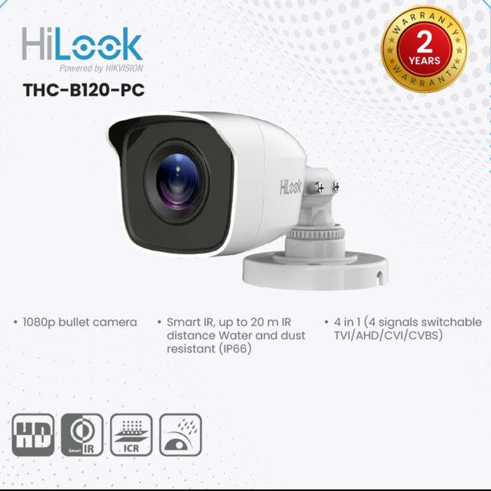 Kamera Cctv Hilook Thc-b120-pc 2mp Analog Outdoor