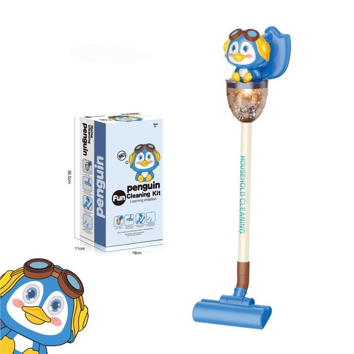 Gambar vacum cleaner toy kids sweeping robot toy kids mainan bersih anak - vacuum pinguin dari gingerinfant undefined Tokopedia