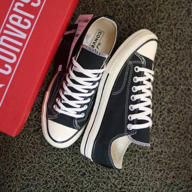 Gambar Sepatu Converse 70s Egreet Low Ox Black White Pria/wanita - Hitam, 36 dari Sepatu Online Indonesia undefined Tokopedia
