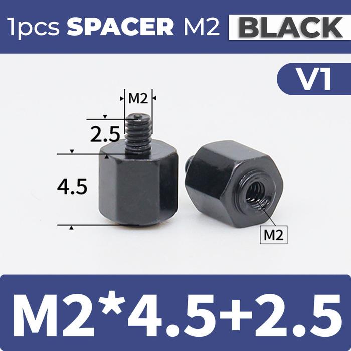 Gambar Baut SSD M.2 SATA NVMe SSD M2 NVME Screw Sekrup Mur Stainless Steel - Spacer Hitam dari AinWare undefined Tokopedia