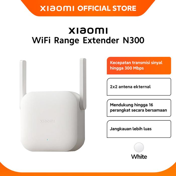 Gambar Official Xiaomi Wifi Range Extender N300 | 2x2 Antena Eksternal | 300 Mbps dari Xiaomi Indonesia undefined Tokopedia