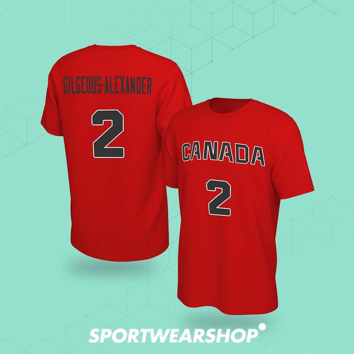 Gambar Baju Basket Kaos NBA T shirt Basketball Tshirt Jersey Olahraga FIBA Basketball Team 2024 - Can 2 Shai, M dari SPORTWEARSHOP undefined Tokopedia
