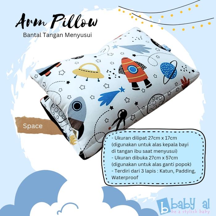 Gambar Arm Pillow Bisa Changing Pad Bayi - Bantal menyusui + Ganti Popok Bayi - Space dari Aurel Babyshop undefined Tokopedia
