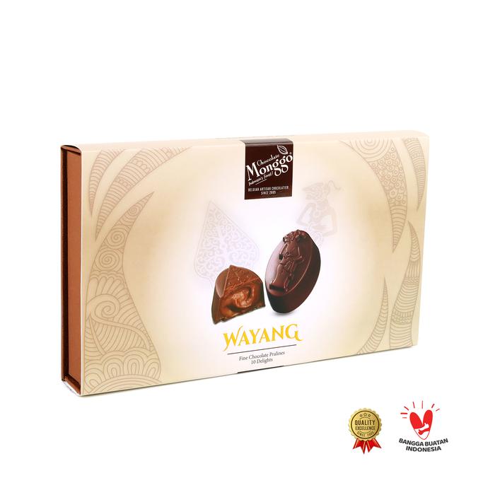 Gambar Chocolate Monggo | Wayang Pralines Box | 10pcs Coklat Mix flavour | Oleh Oleh Indonesia - Wayang Pralines dari Chocolate Monggo Indonesia undefined Tokopedia