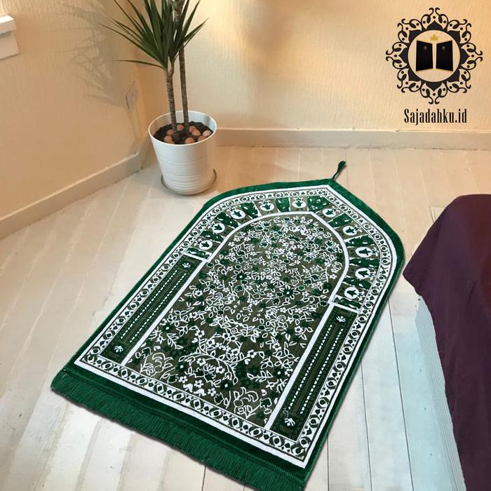 Gambar Sajadah grosir sajadah murah oleh haji motif kubah - Random Hijau dari Sajadahku.id undefined Tokopedia