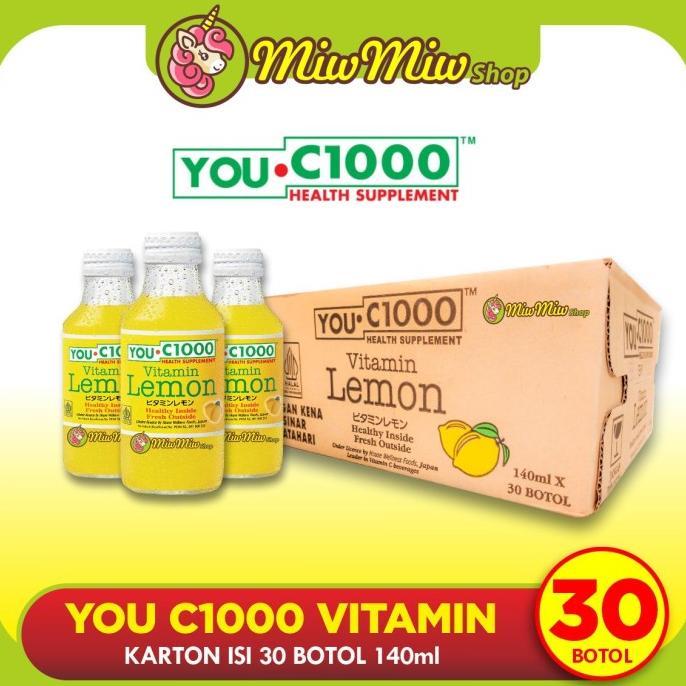 Gambar YOU C1000 140 ML - VITAMIN C 1000 (ORANGE/ LEMON/ APPLE/ MANGO) VANIVERLI5 - LEMON 30 Botol dari vaniverli3 undefined Tokopedia