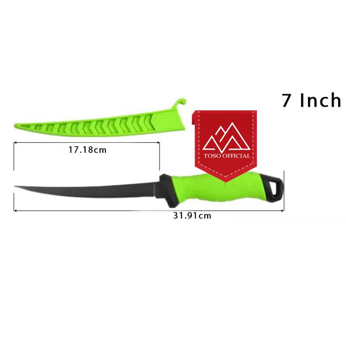 Gambar Pisau Fillet Daging Ikan Fleksibel Lentur Stainless Steel Boning Knife - PISAU 7INCH dari Toso Mart undefined Tokopedia