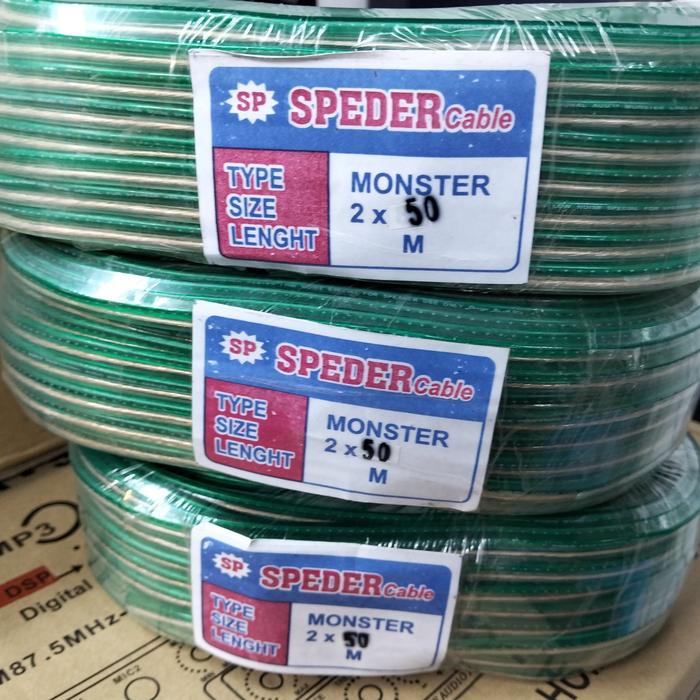 Gambar Kabel Speaker Speder Cable 1 Roll Monster Kabel Audio - 2 X 50 30M MONSTER dari Rein Audio undefined Tokopedia