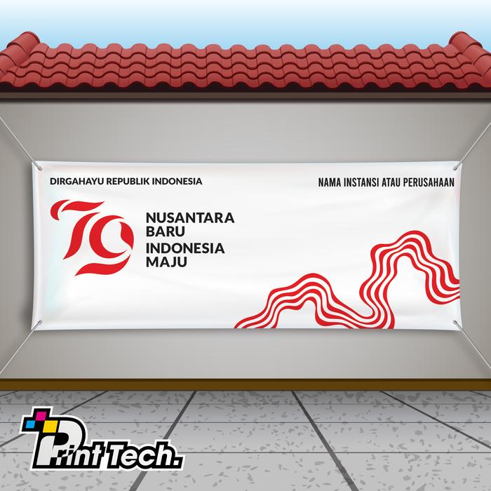 Gambar Cetak Baliho / Banner / Spanduk HUT RI - Model A, Custom dari Print Tech undefined Tokopedia