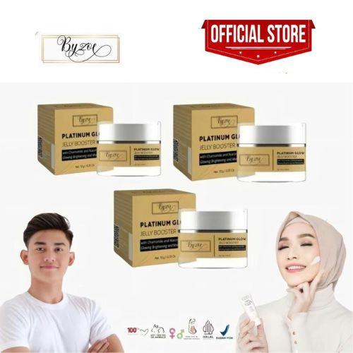Gambar [PAKET HEMAT 3PCS] Byzoe Platinum Glow Jelly booster skincare mousturizer glowing official store dari byzoeofficial undefined Tokopedia