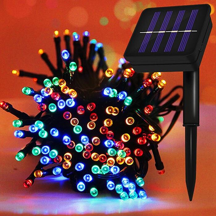 Gambar Lampu Natal LED 12M 100 RGB Tenaga Matahari Panel Surya Tahan Air Multicolor Hias String Lights Solar Power Waterproof 100 LED 12 dari BarangUnik2021_NEW undefined Tokopedia