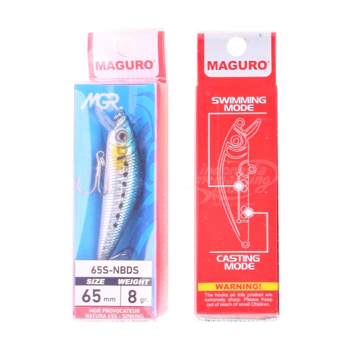 Gambar Umpan Pancing Minnow Maguro Provocateur Natura 65mm Sinking - NBDS dari Indonesiamemancing undefined Tokopedia