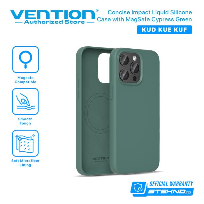 Gambar Vention Casing iPhone 15 Plus Pro Max Magnetic Magsafe Liquid Silicone Case - Cypress, iPhone 15 dari Vention Authorized Store undefined Tokopedia