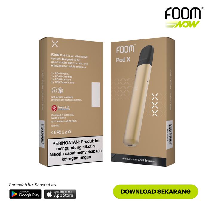 Gambar Foom Pod X - Device [All Colour] - BRILLIANT GOLD dari FOOM LAB GLOBAL undefined Tokopedia